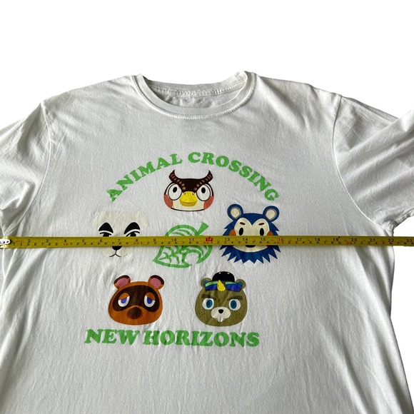 Animal Crossing Graphic White Lightweight 100% Cotton Tee Shirt Size Large - Picture 6 of 7
